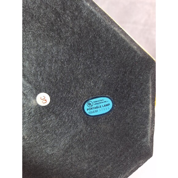 Vintage 1950's Brass Lamp, Small Brass Table Lamp NO SHADE Desk Lamp Art Deco - Picture 8 of 8